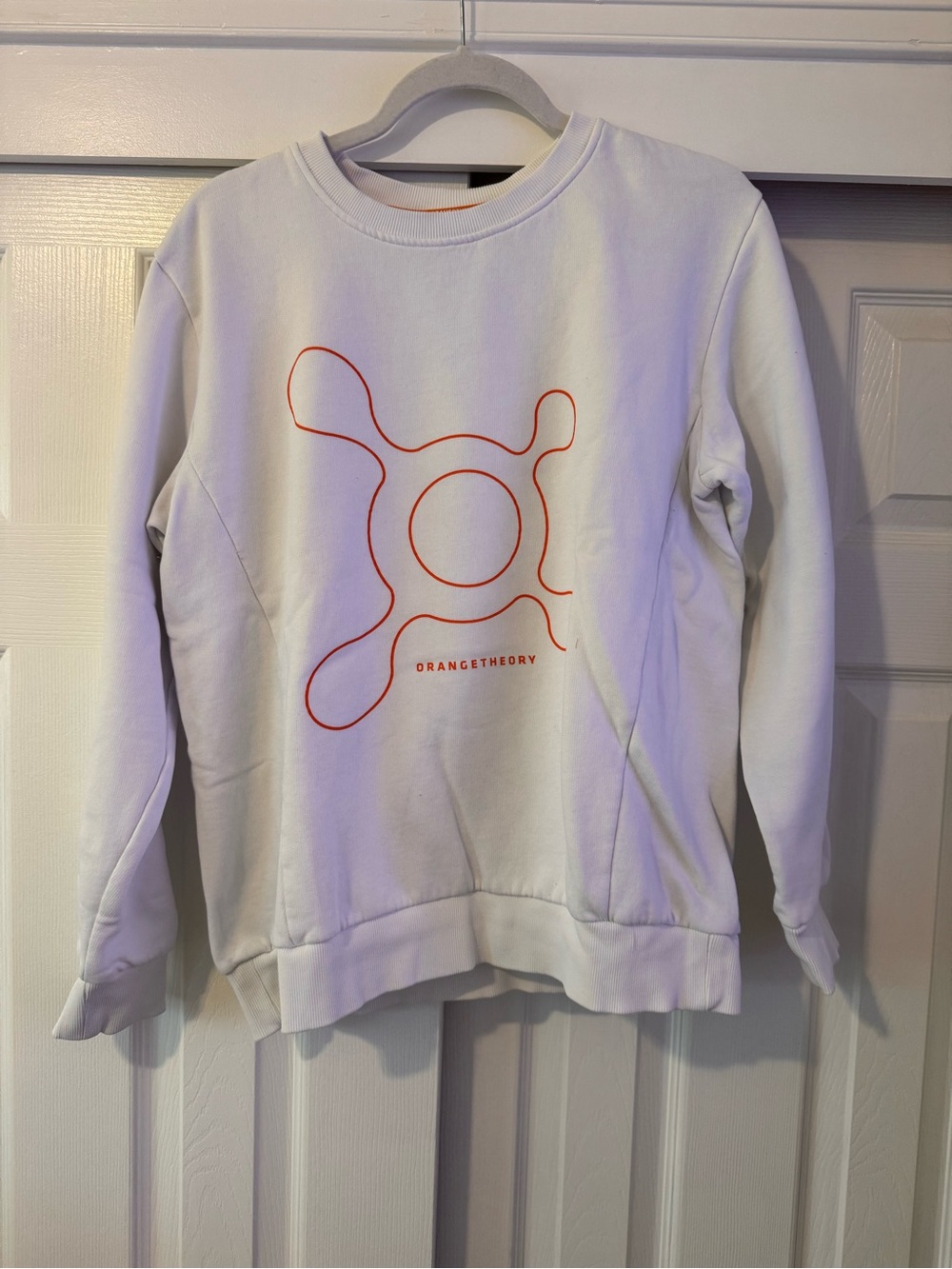 Orangetheory White Sweatshirt with Orange Logo